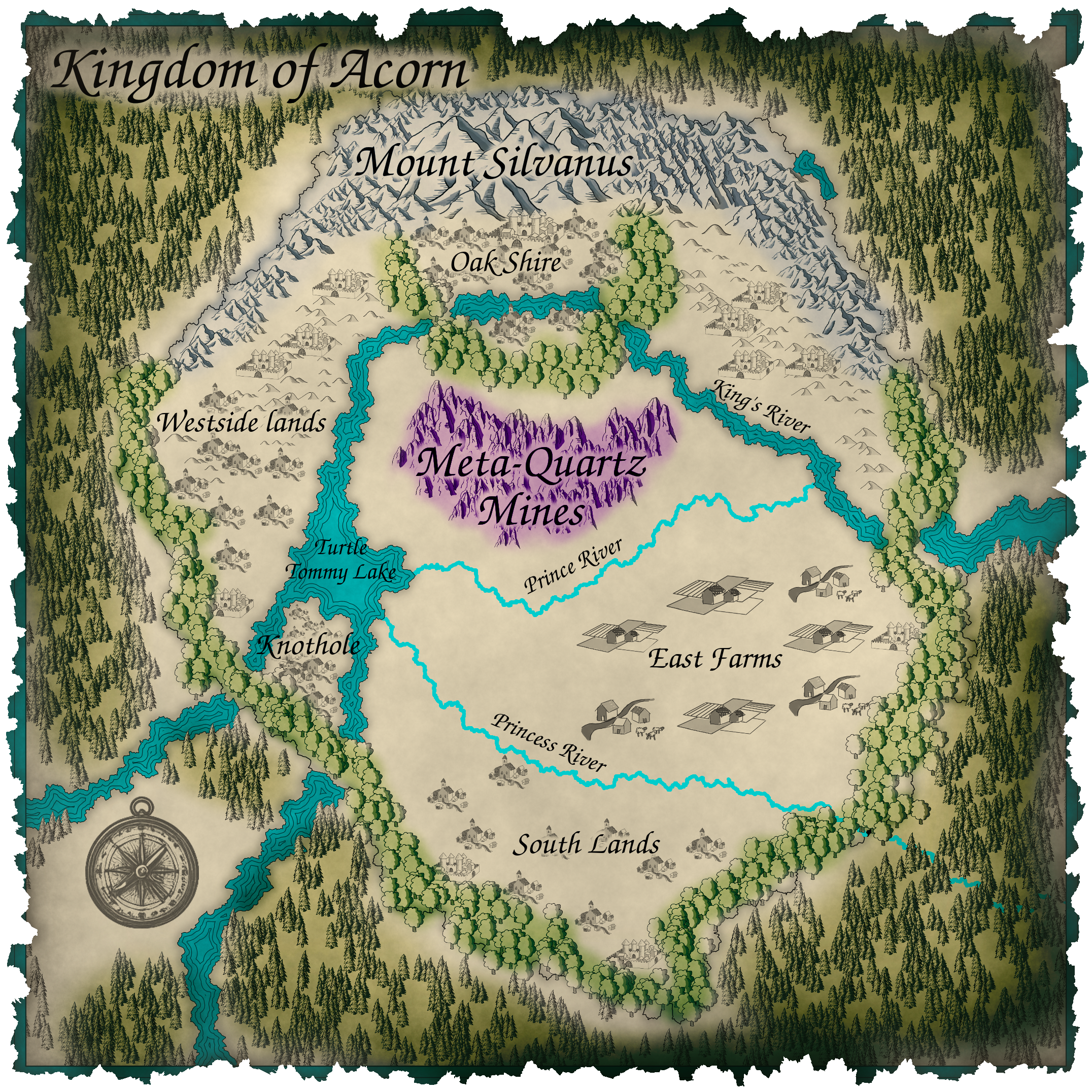 Kingdom Of Acorn Satellite Photo